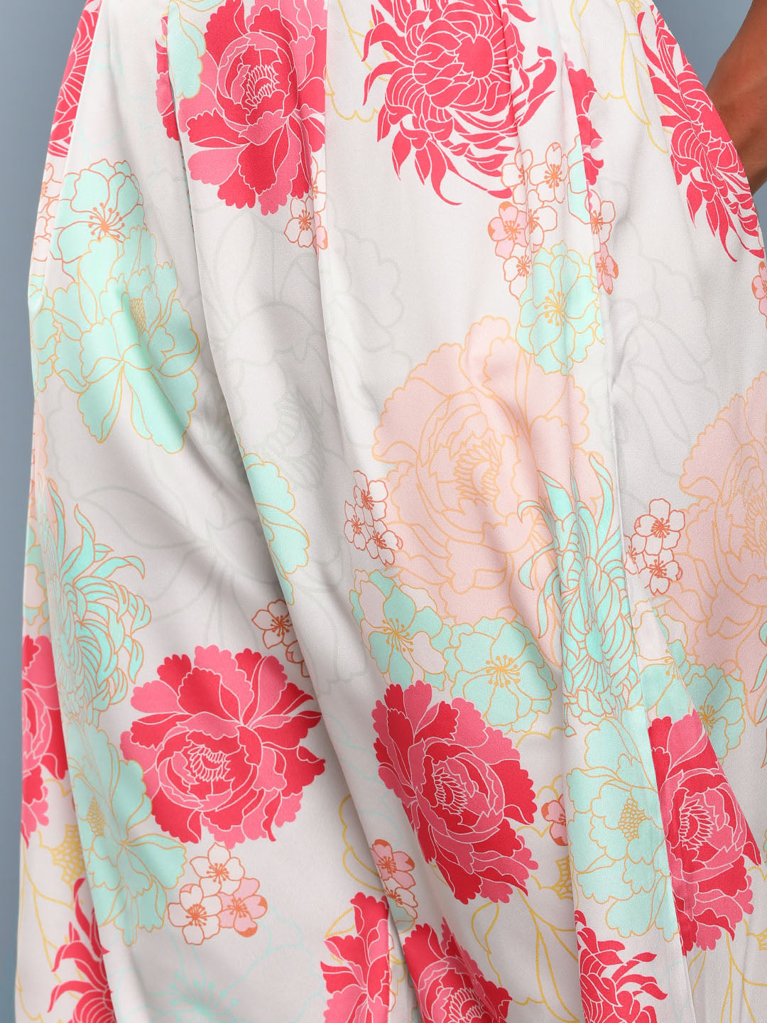 Sea Green & Pink Floral Print Co-Ords