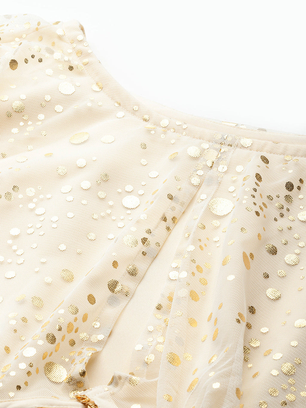 Plus Size Polka Dots Printed Cape Sleeves Maxi Ethnic Gown-AH