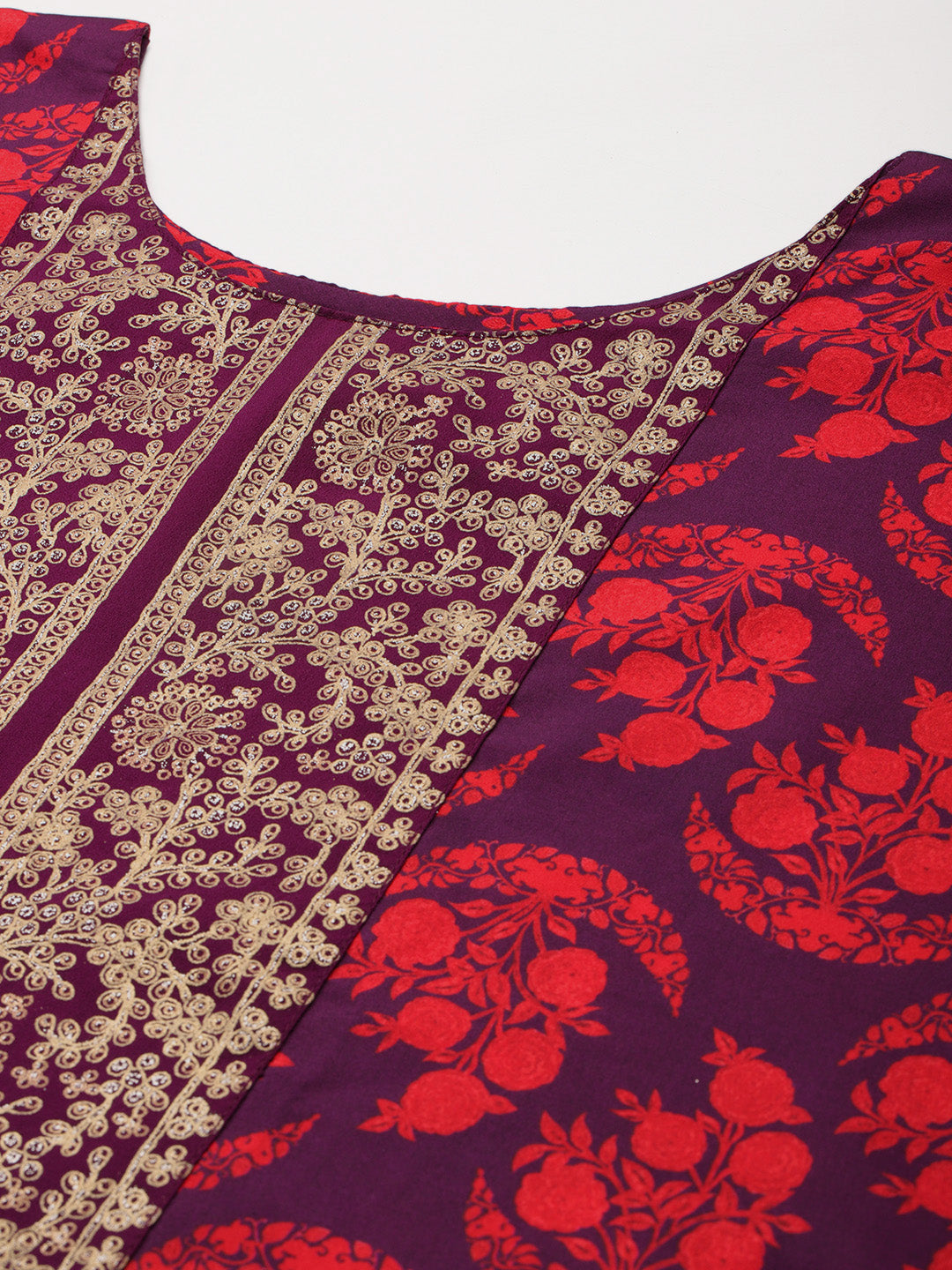 Women Floral Printed Regular Kurta with Trousers-AH