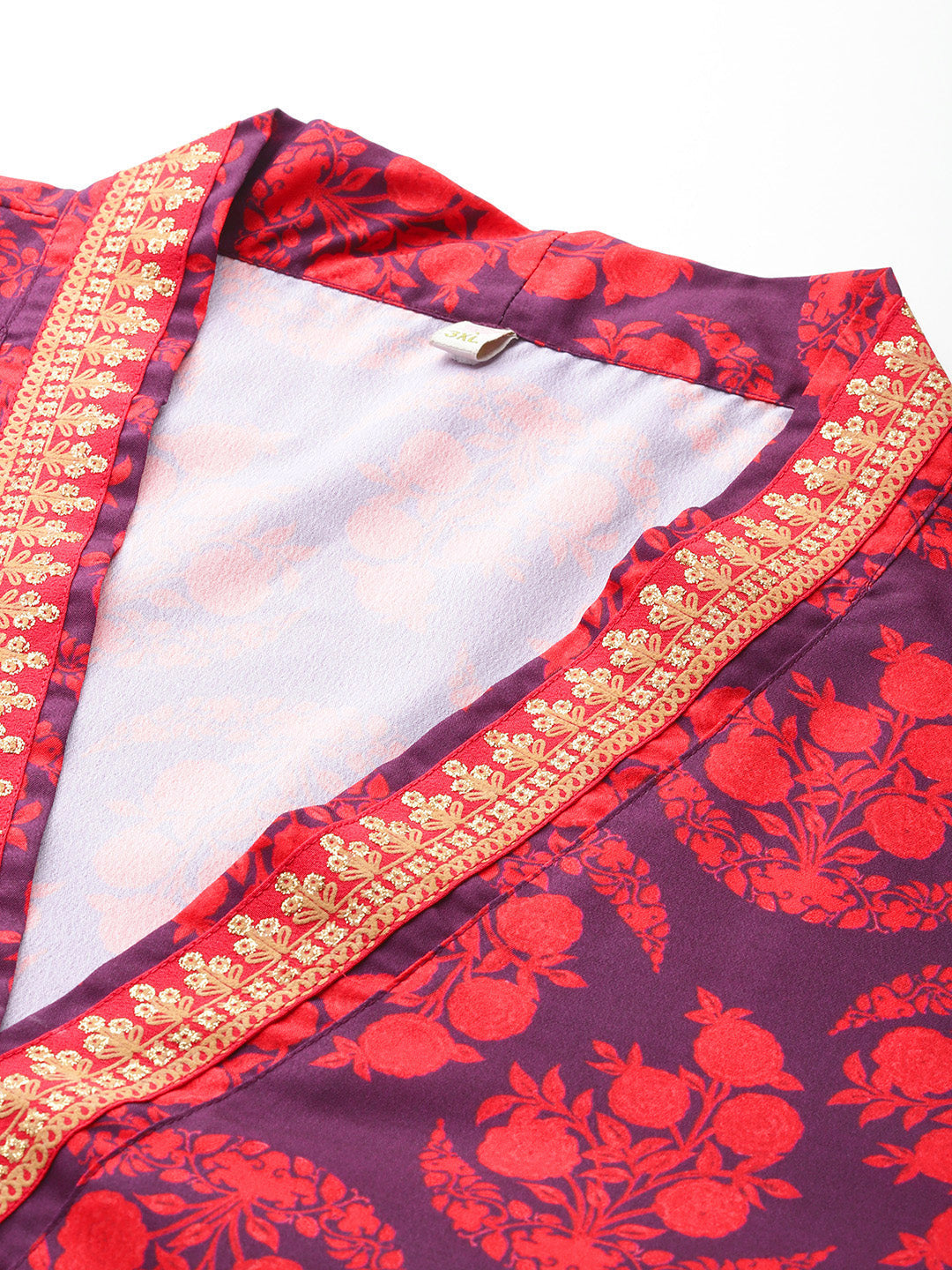 Plus Size Floral Printed Floral Crepe Kurta-AH