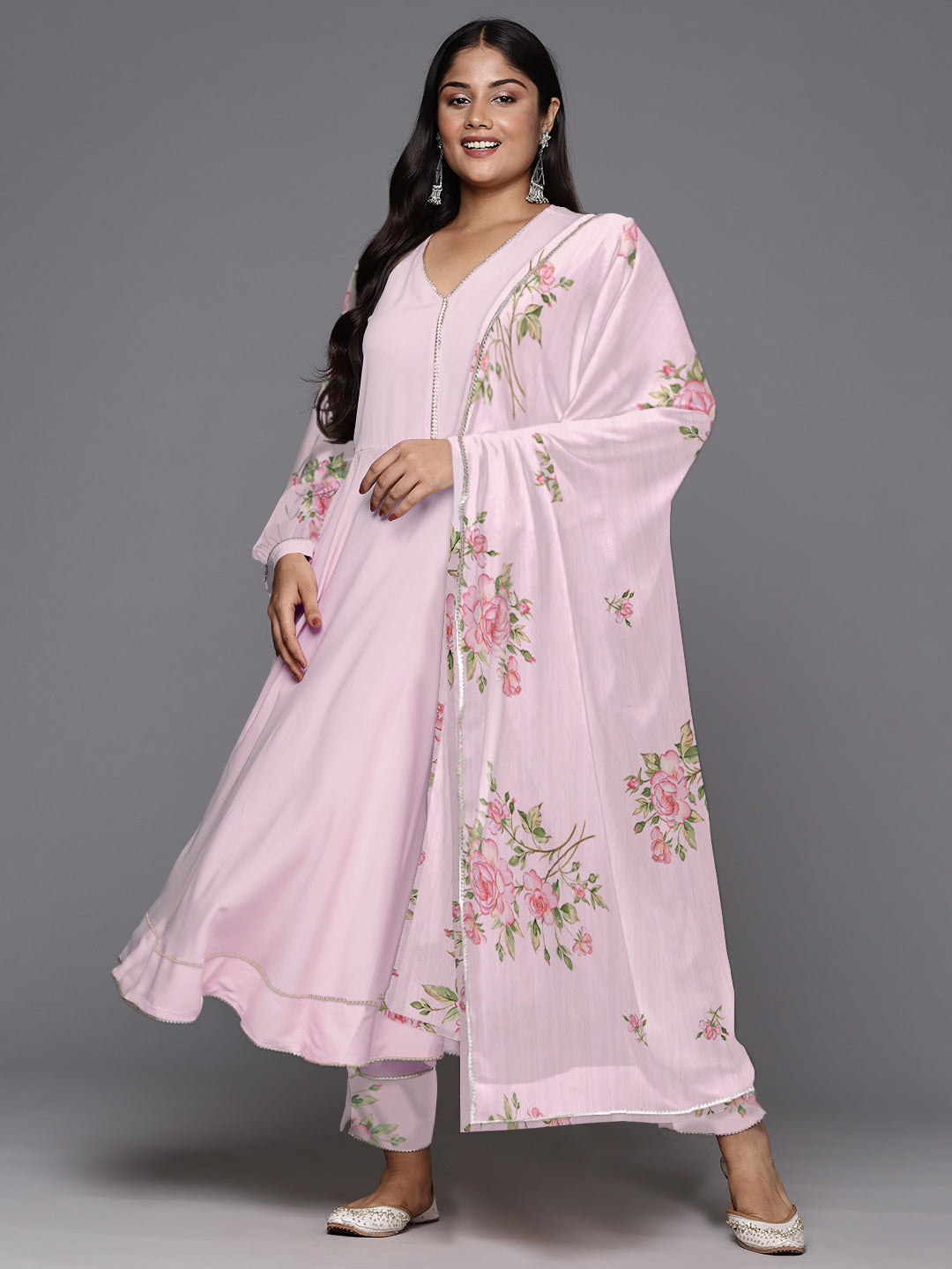 Women Empire Gotta Patti Kurta with Trousers & With Dupatta