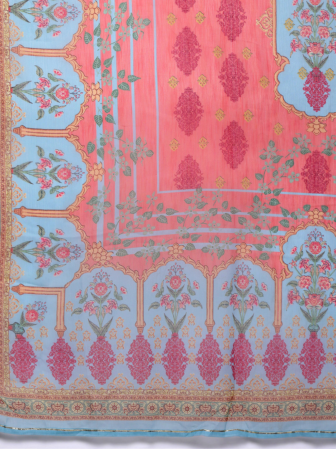 Women Floral Printed Regular Gotta Patti Kurta with Palazzos & With Dupatta-AH