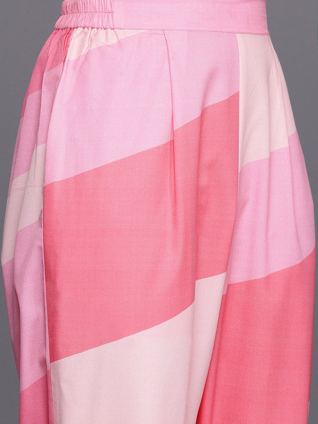 A PLUS BY AHALYAA Women Printed Regular Gotta Patti Kurta with Trousers-AH