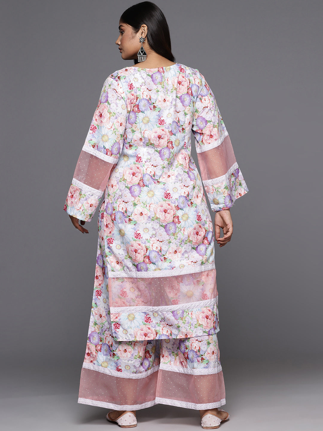 Women Floral Printed Regular Kurta with Palazzos