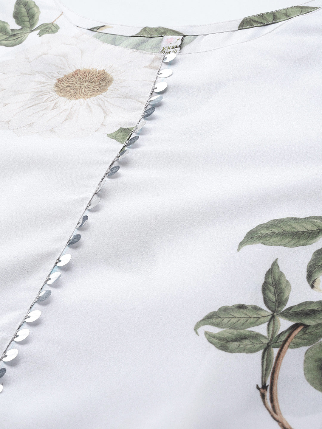 A PLUS BY AHALYAA Plus Size Floral Printed Kurta with Palazzos & With Dupatta-AH