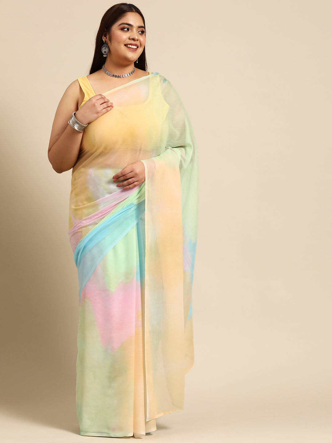 Ombre Poly Chiffon Saree