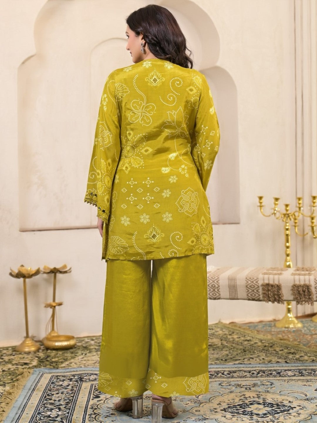 Kara Sage Full Work Premium Co-ord set-AL