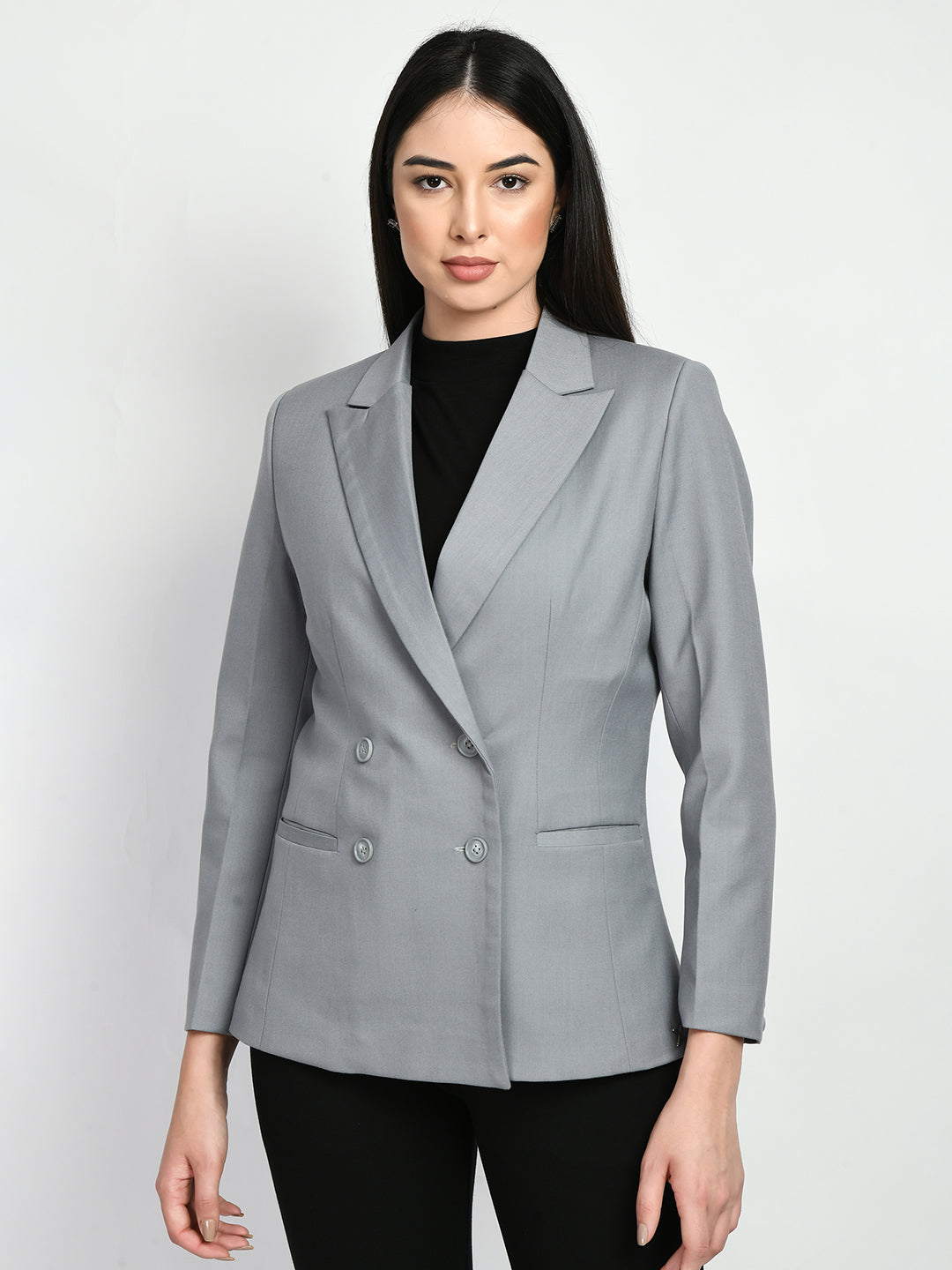 Exude Poise Double Breasted Medium Blazer