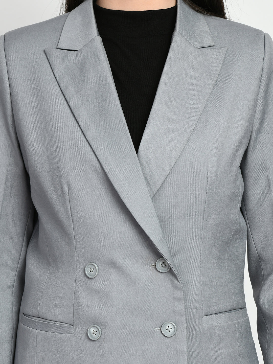 Exude Poise Double Breasted Medium Blazer