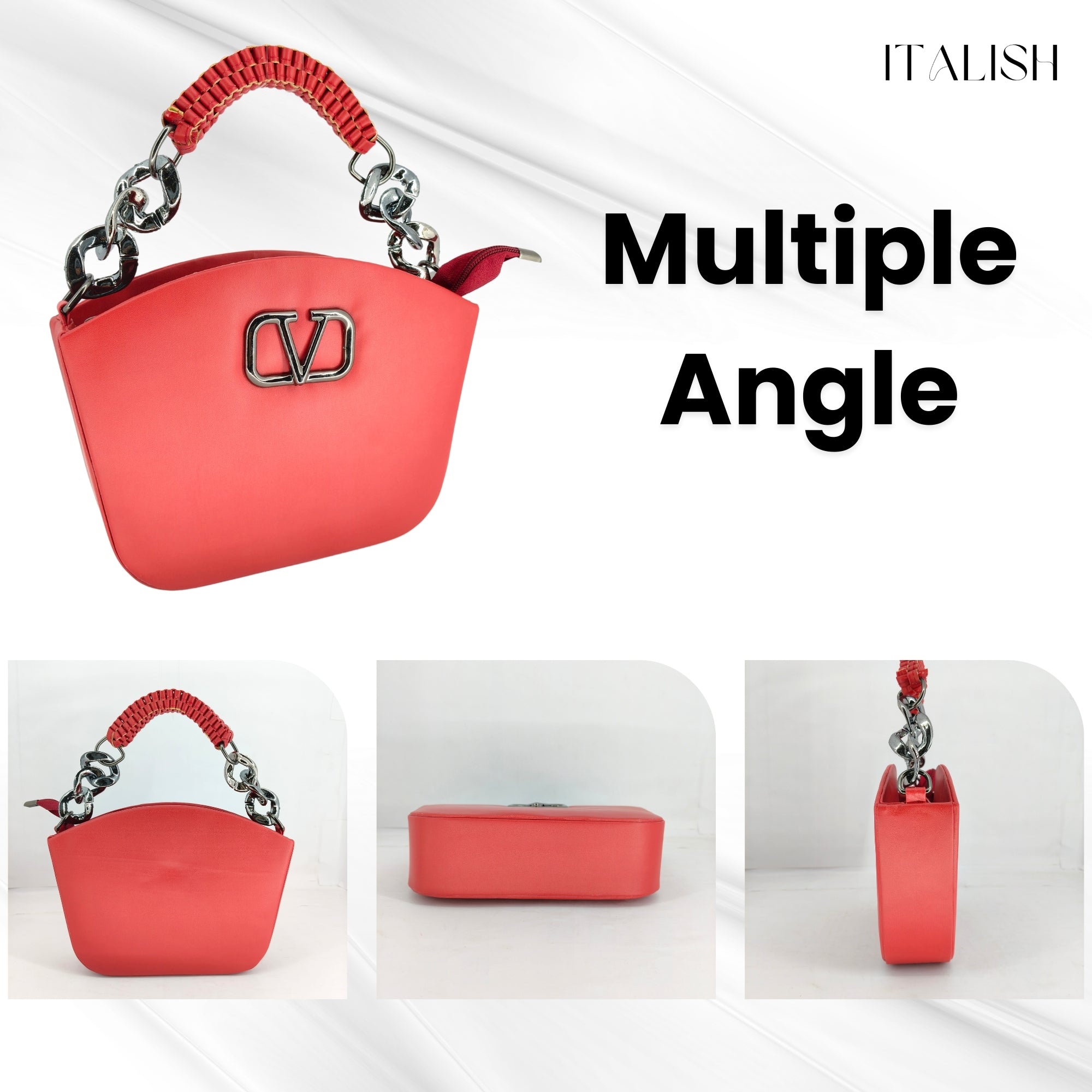 Red Stylish Box Sling Crossbody bag