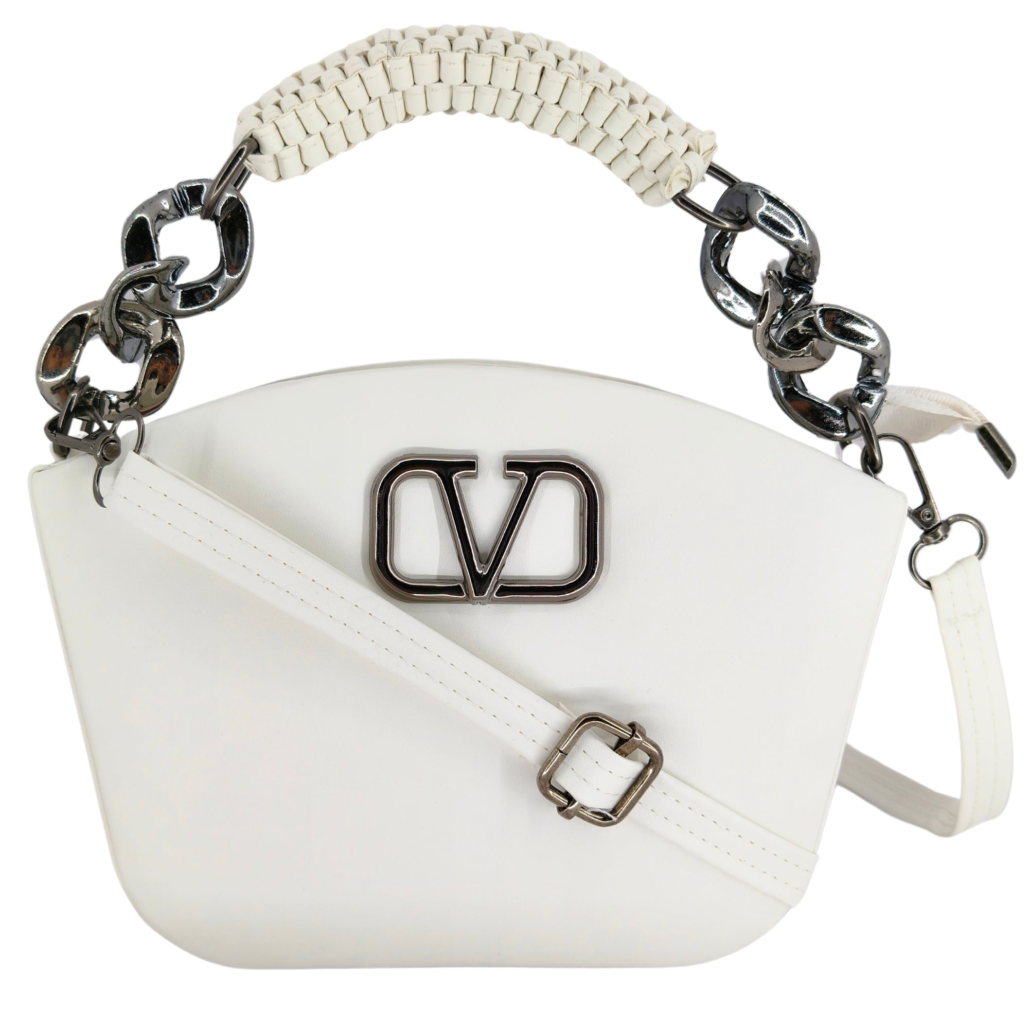White Stylish Box Sling Crossbody bag