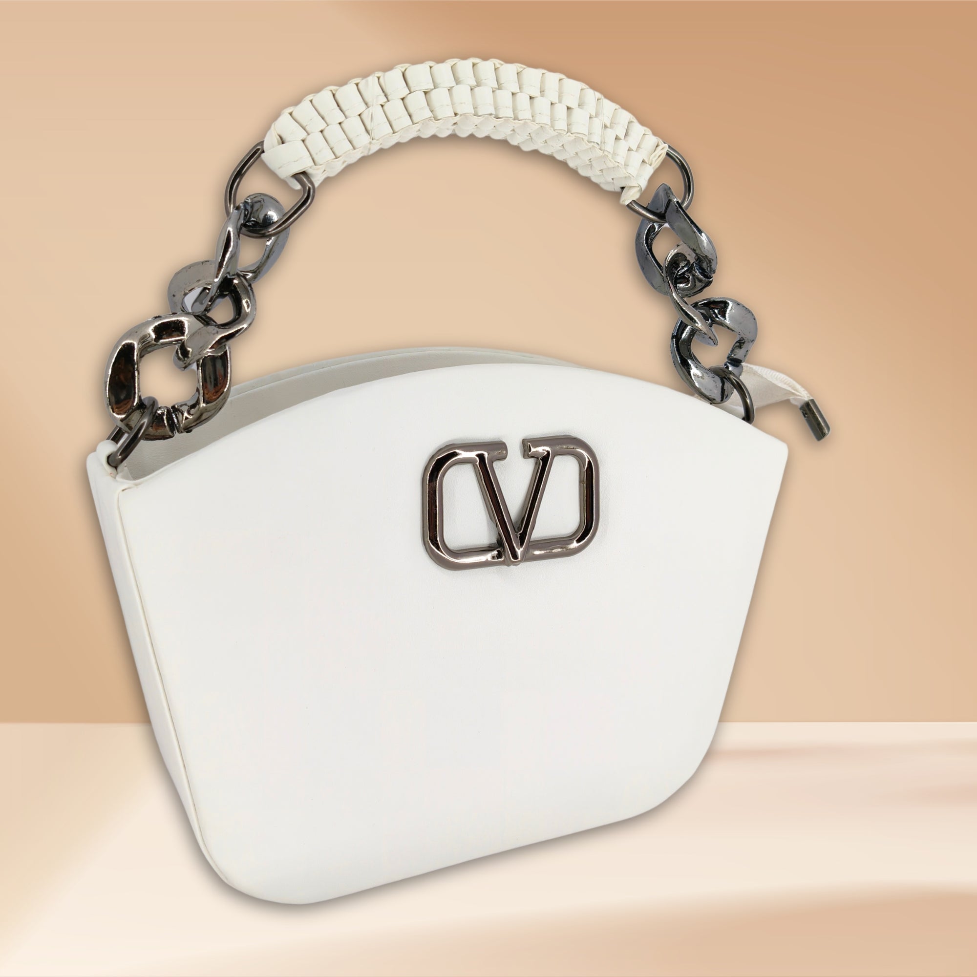 White Stylish Box Sling Crossbody bag
