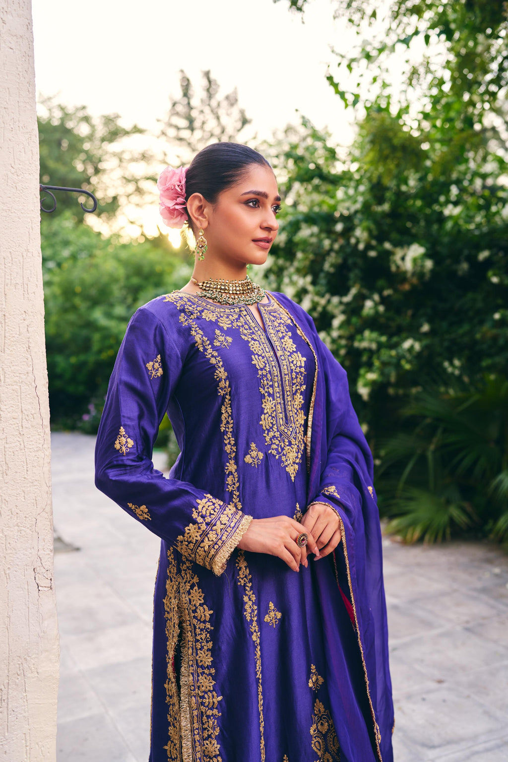 Blue Inayat Kurta Set of 3- IT