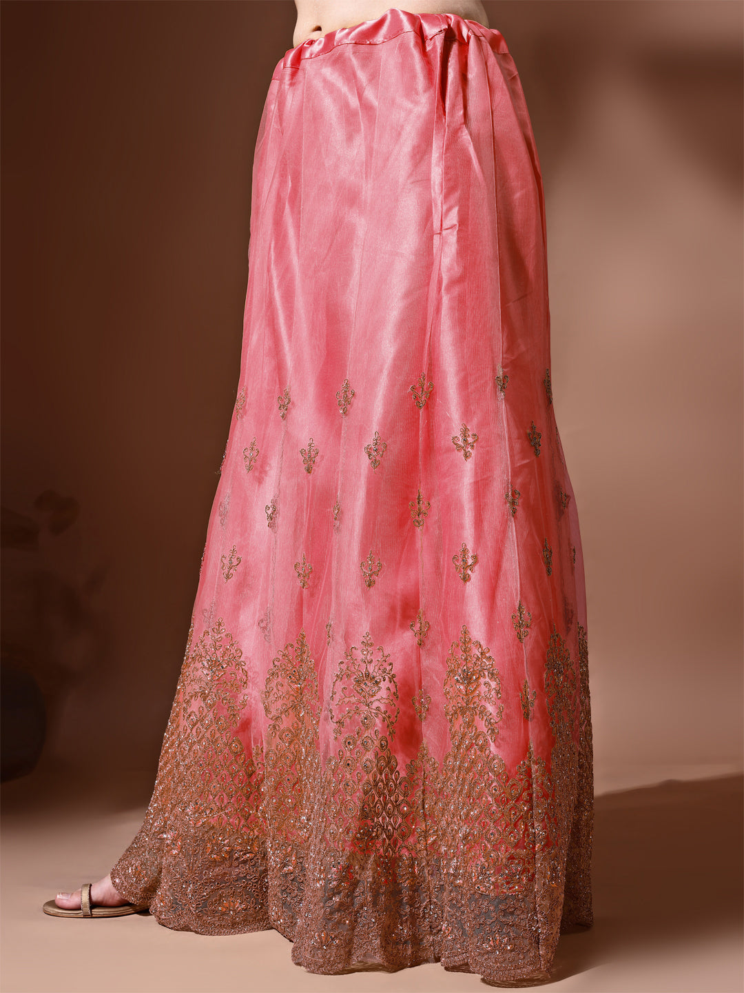 Ahalyaa Embroidered Semi-Stitched Dress Material