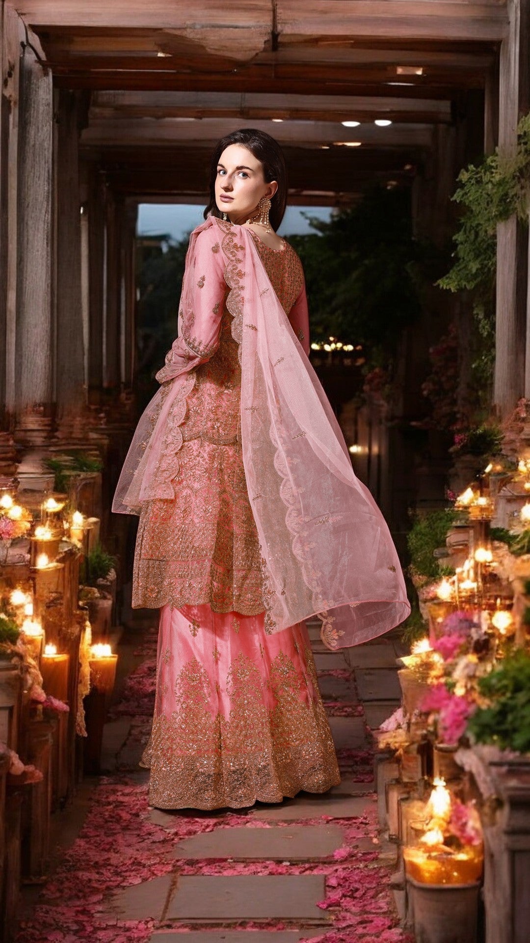 Ahalyaa Embroidered Semi-Stitched Dress Material