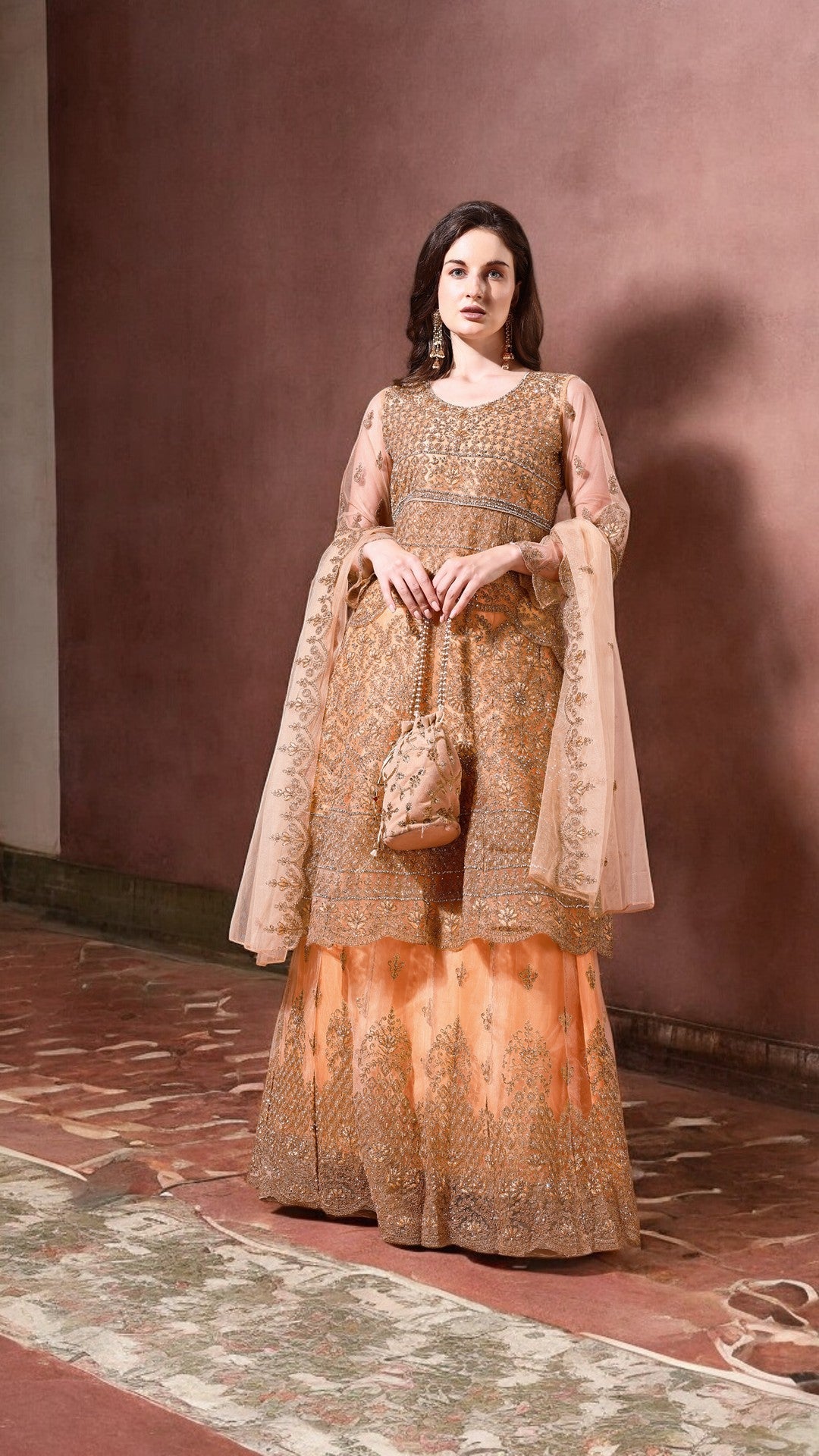 Ahalyaa Embroidered Semi-Stitched Dress Material