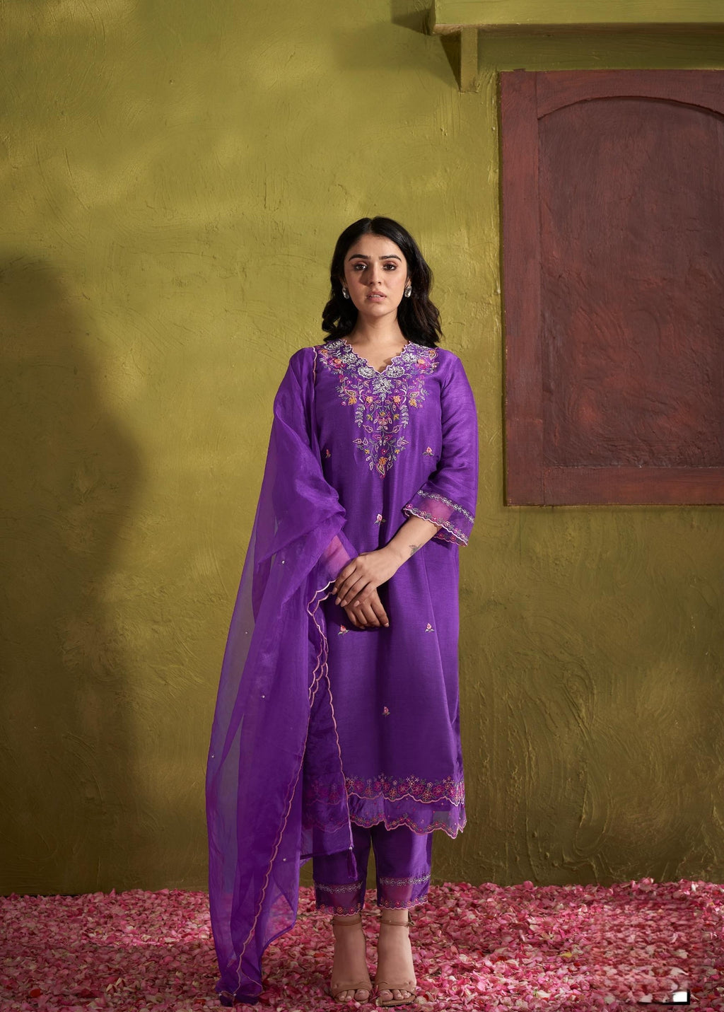 Ira Eminence Embroidered Suit Set-AL