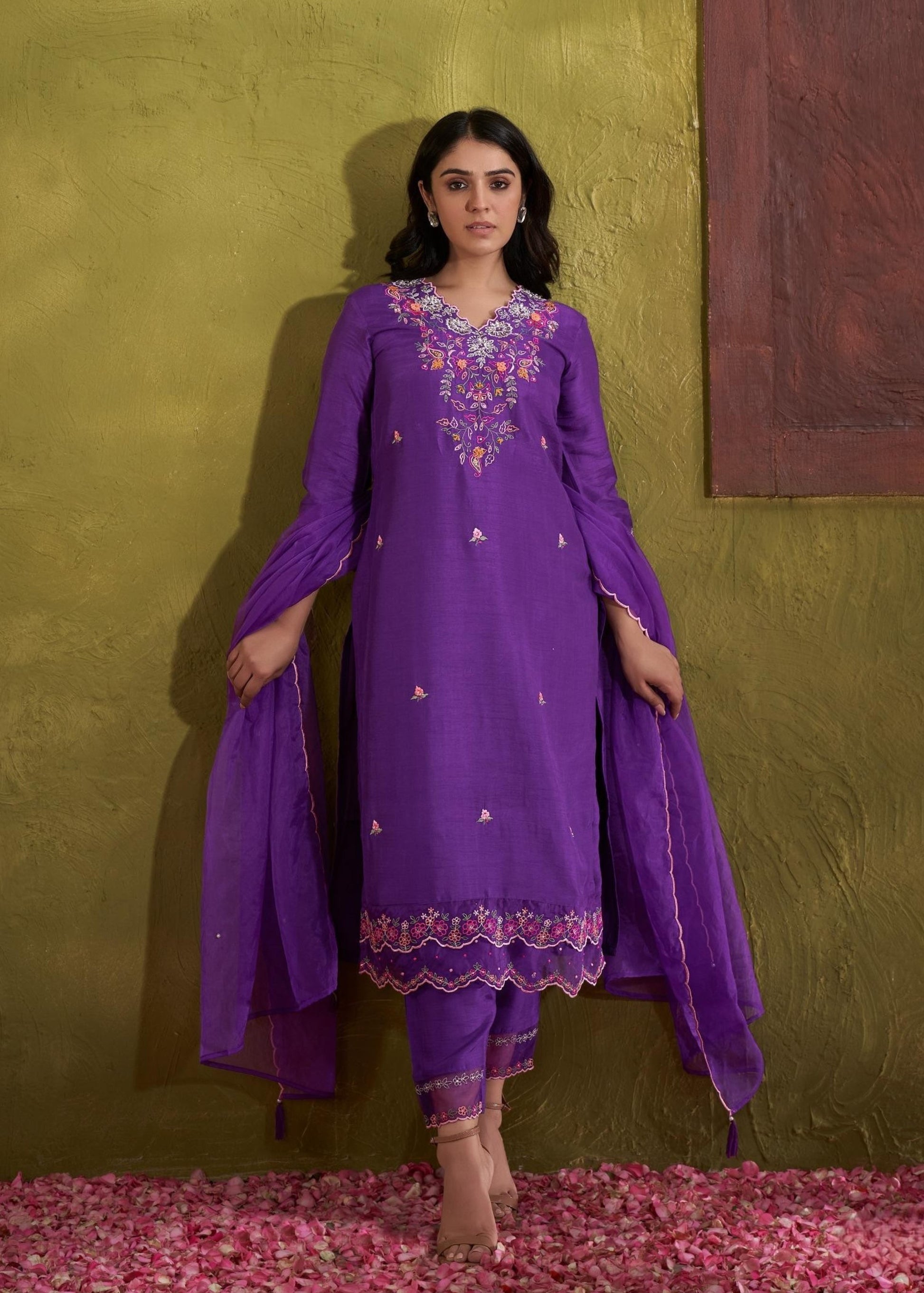 Ira Eminence Embroidered Suit Set-AL