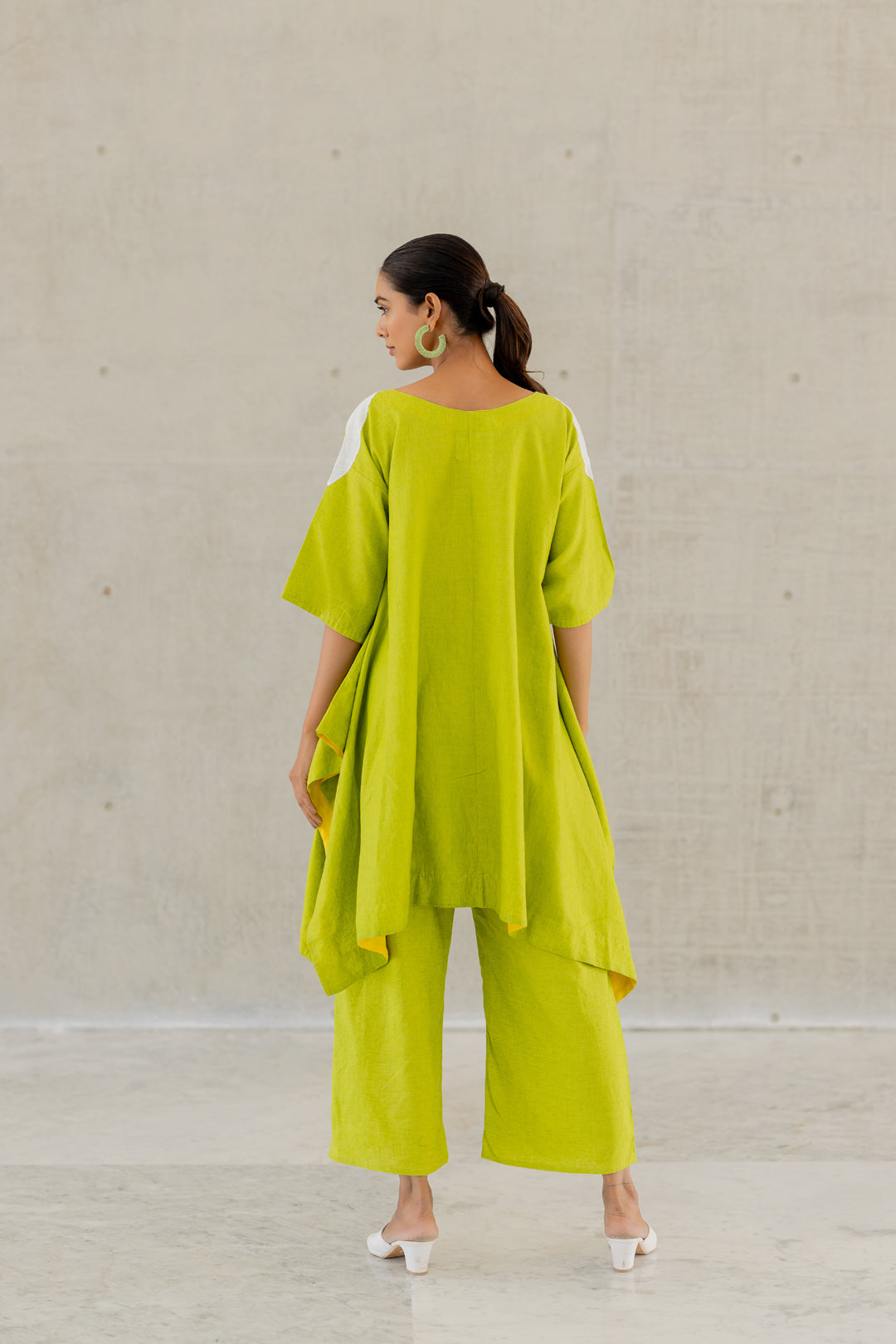 Green Sunflower Applique Co-Ord Set- SS