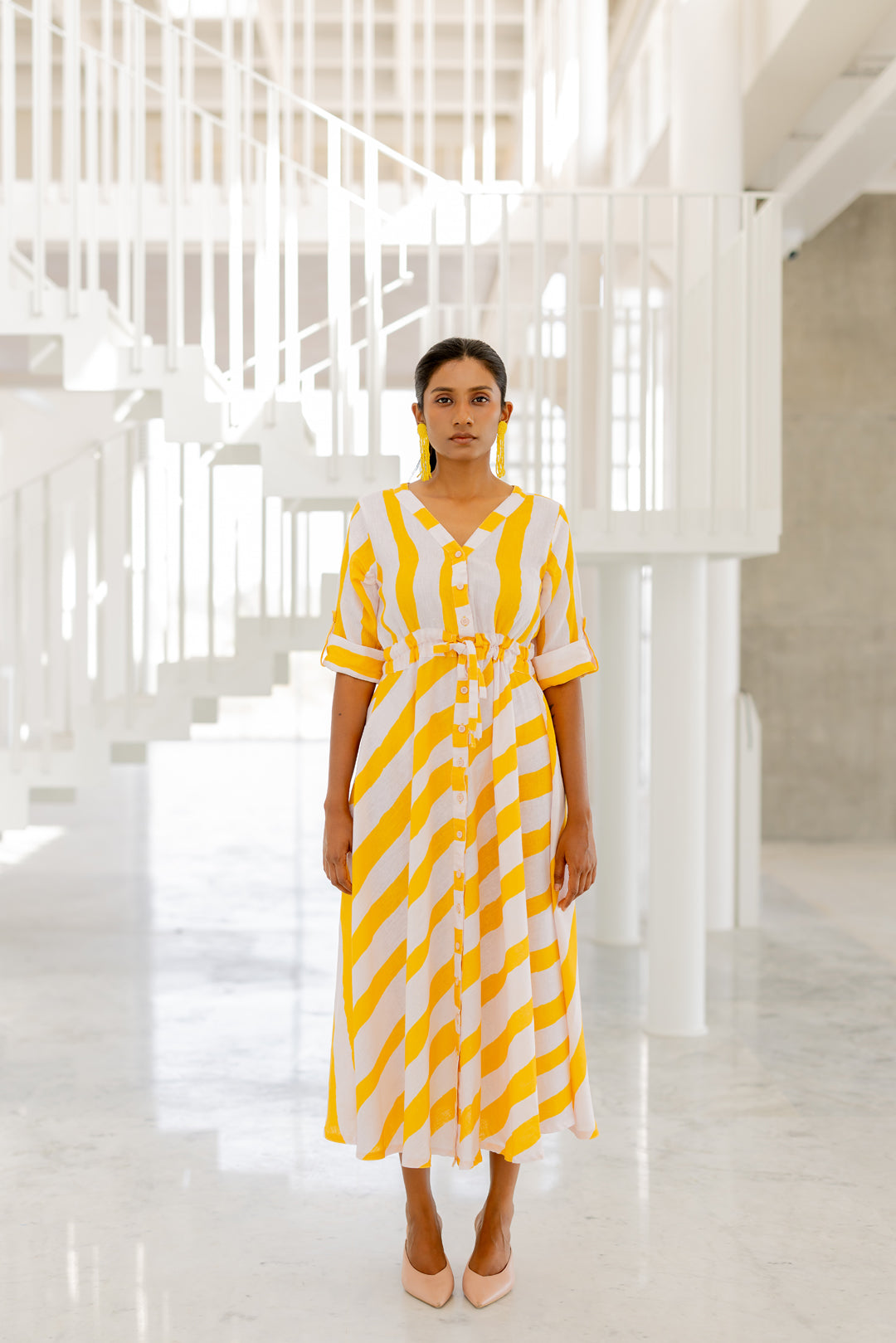 Lemonberry Draw-cord Dress- SS