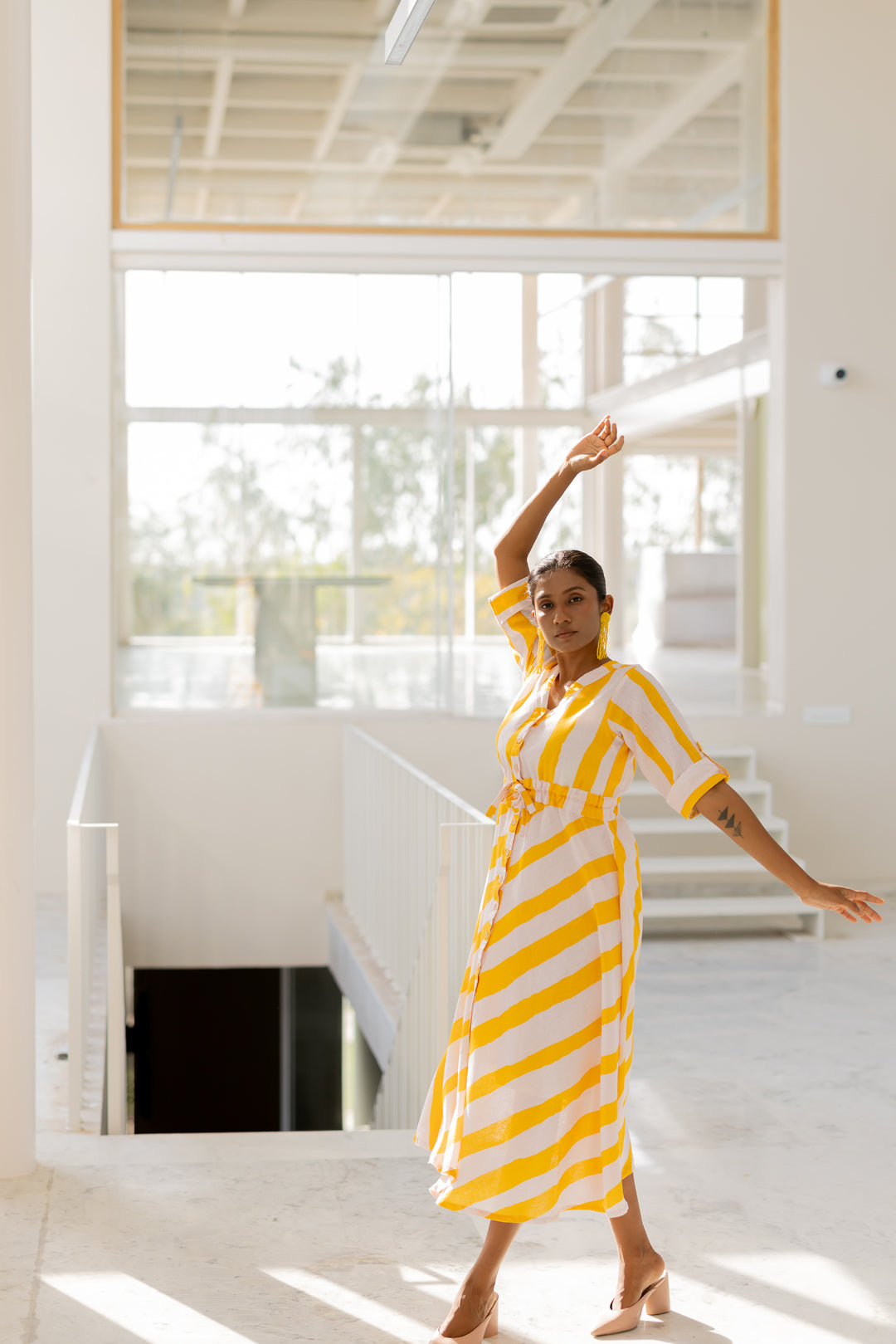 Lemonberry Draw-cord Dress- SS