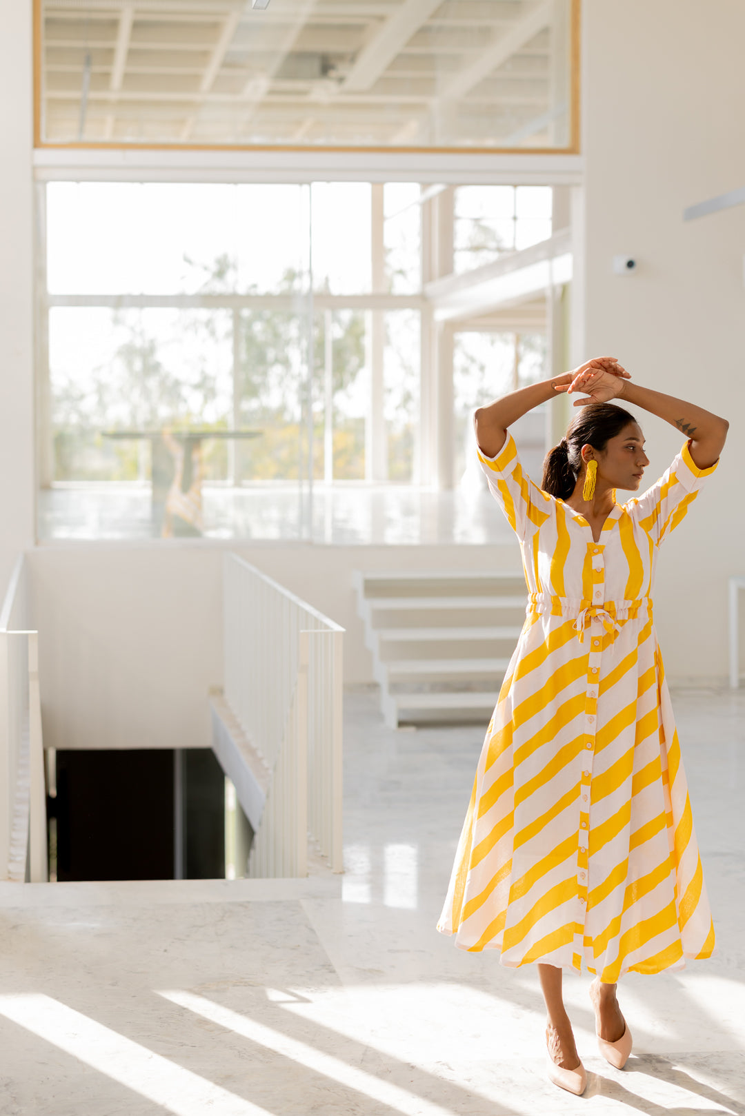 Lemonberry Draw-cord Dress- SS