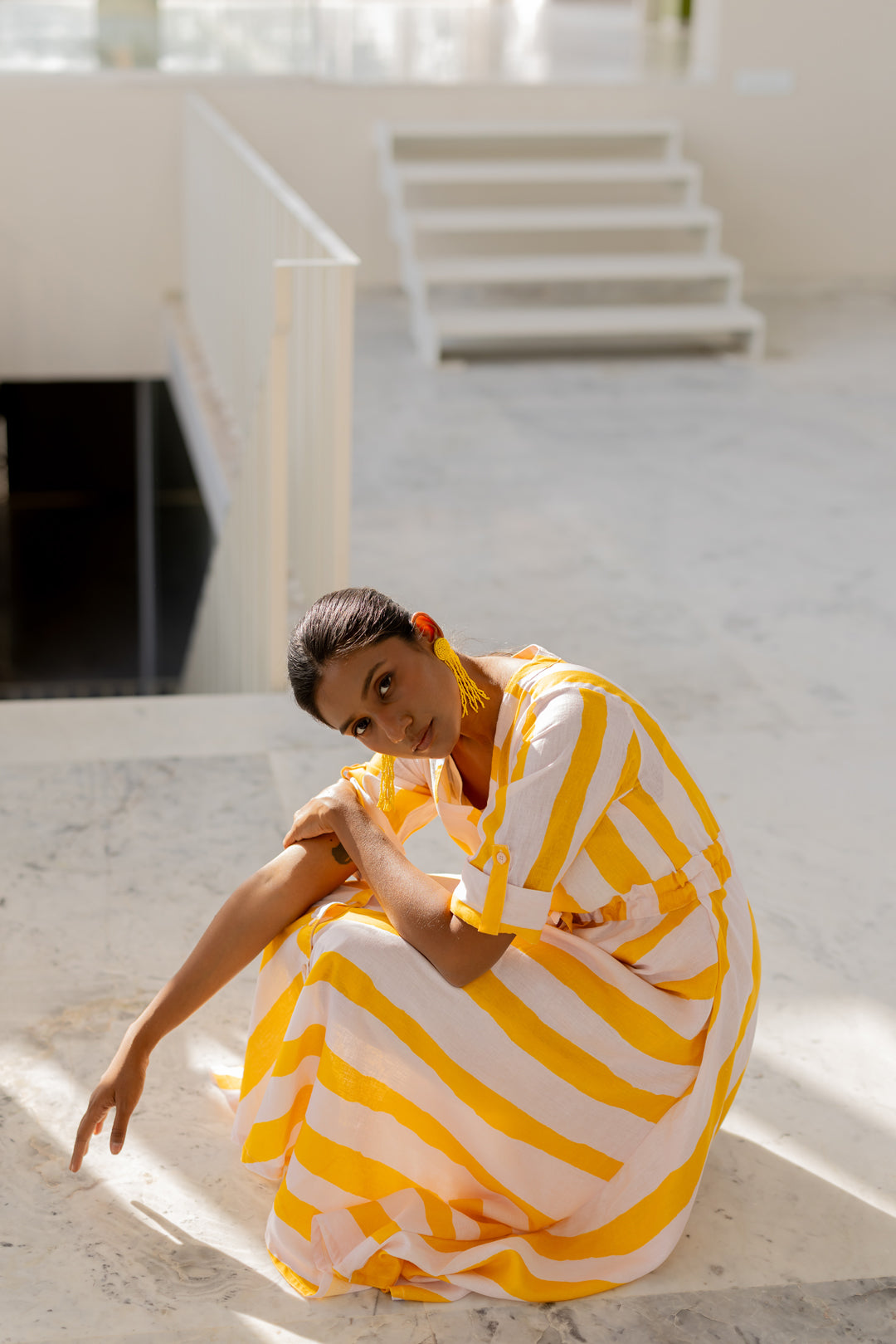 Lemonberry Draw-cord Dress- SS