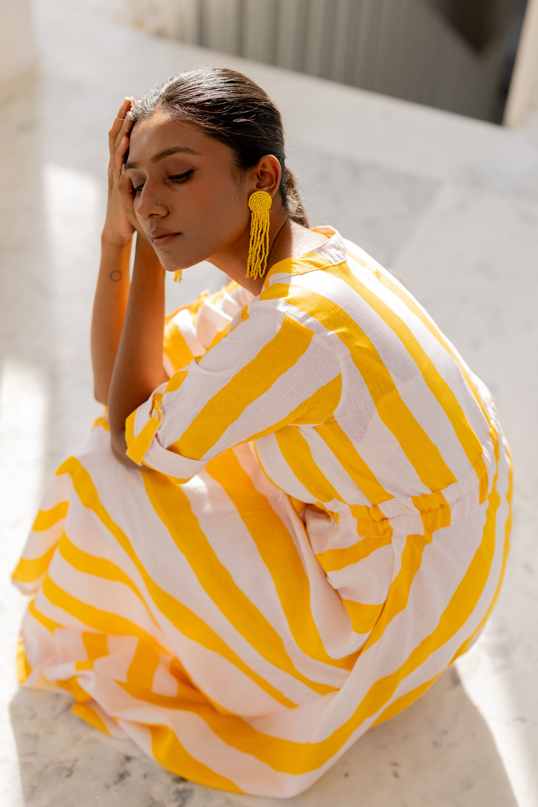 Lemonberry Draw-cord Dress- SS