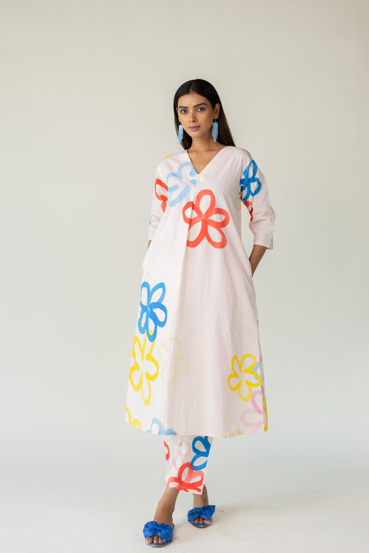Bubble Bloom Buttondown Co-Ord- SS