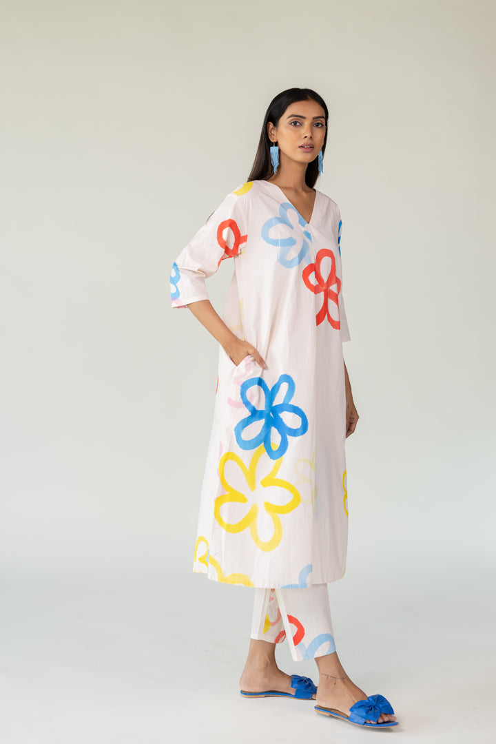 Bubble Bloom Buttondown Co-Ord- SS