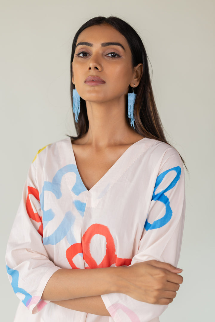 Bubble Bloom Buttondown Co-Ord- SS