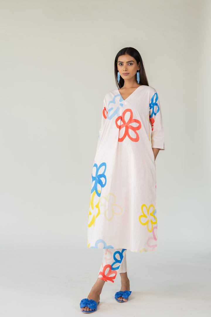 Bubble Bloom Buttondown Co-Ord- SS