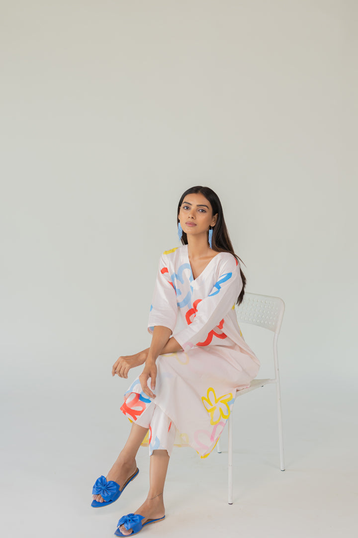 Bubble Bloom Buttondown Co-Ord- SS