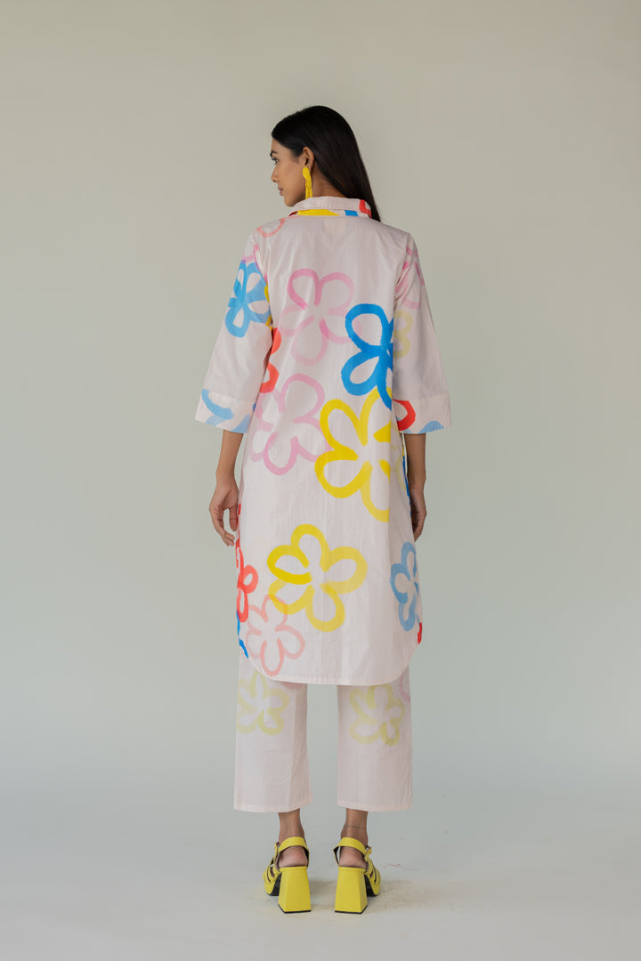 Bubble Bloom Kurta Co-Ord- SS