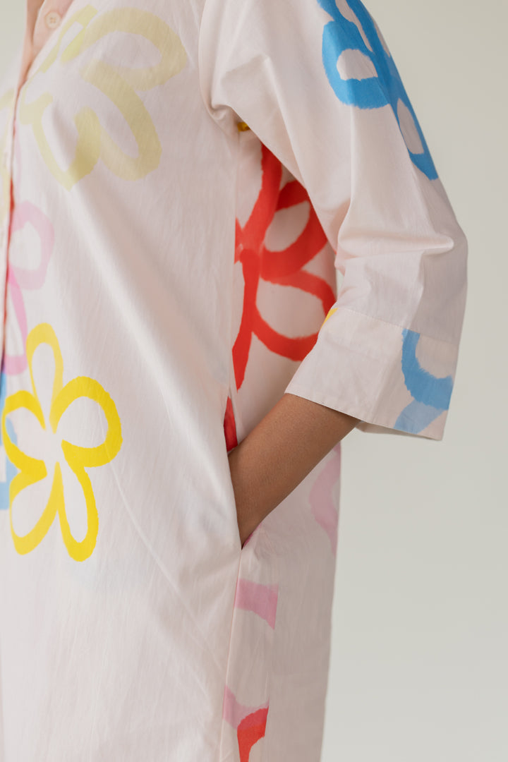 Bubble Bloom Kurta Co-Ord- SS