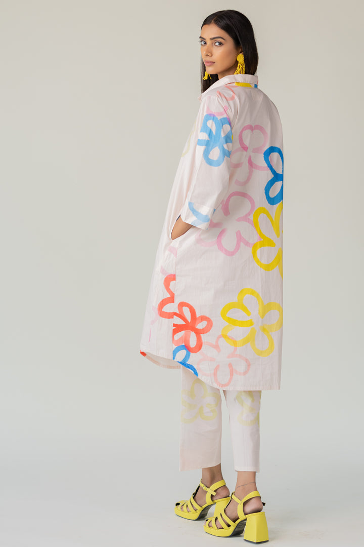 Bubble Bloom Kurta Co-Ord- SS
