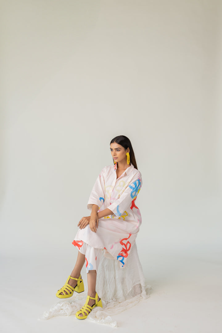 Bubble Bloom Kurta Co-Ord- SS