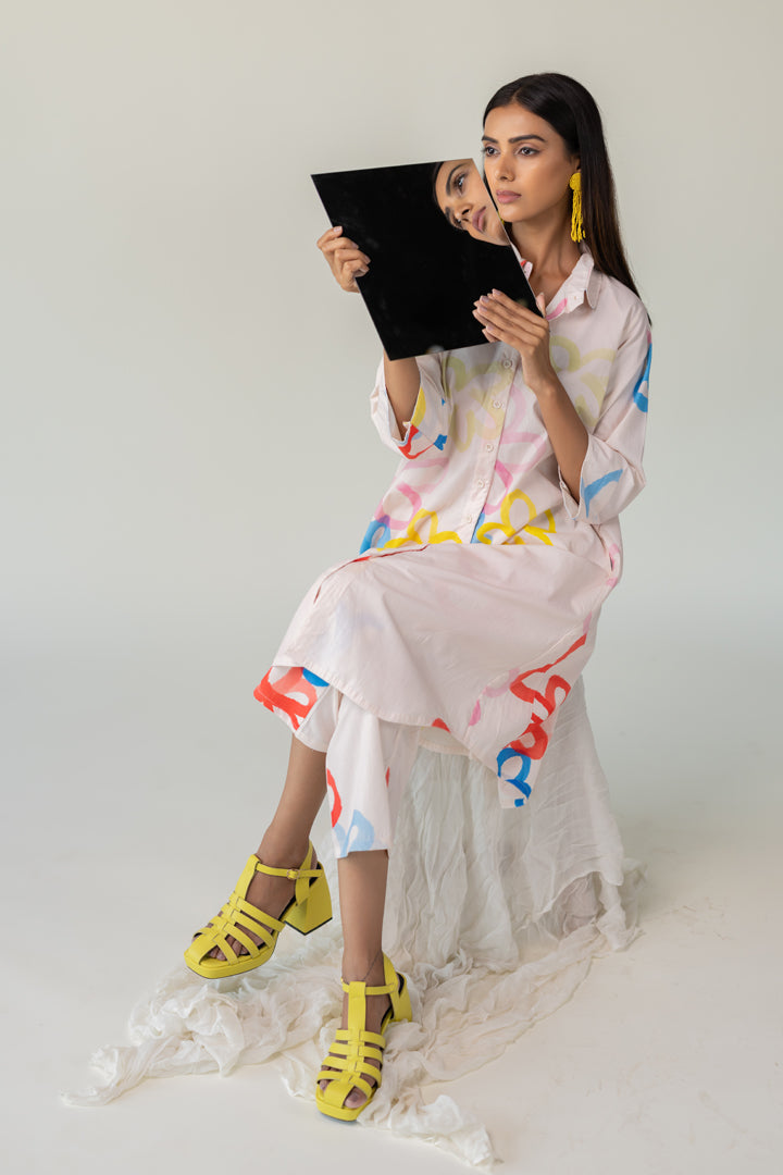 Bubble Bloom Kurta Co-Ord- SS