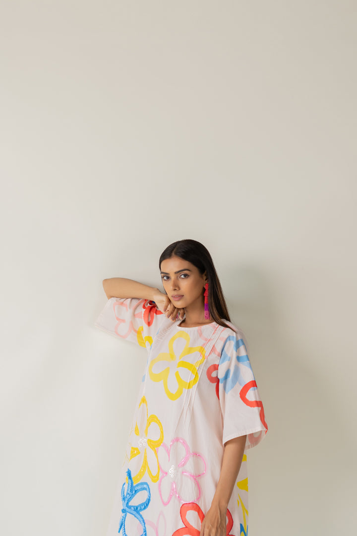 Bubble Bloom Embroidered Co-Ord- SS