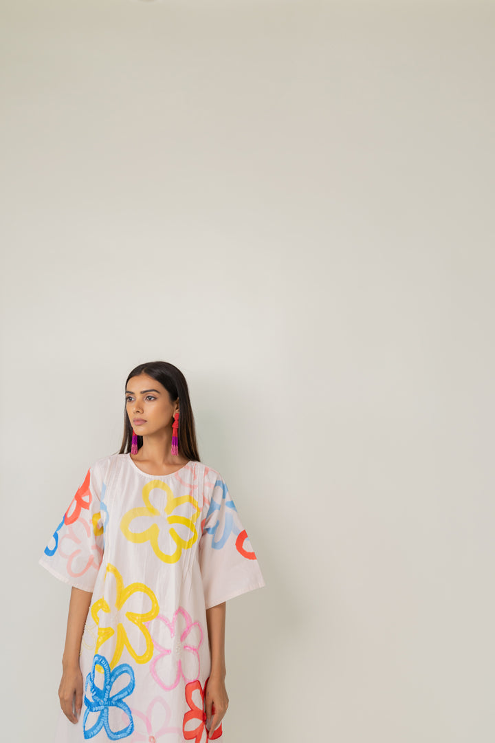 Bubble Bloom Embroidered Co-Ord- SS