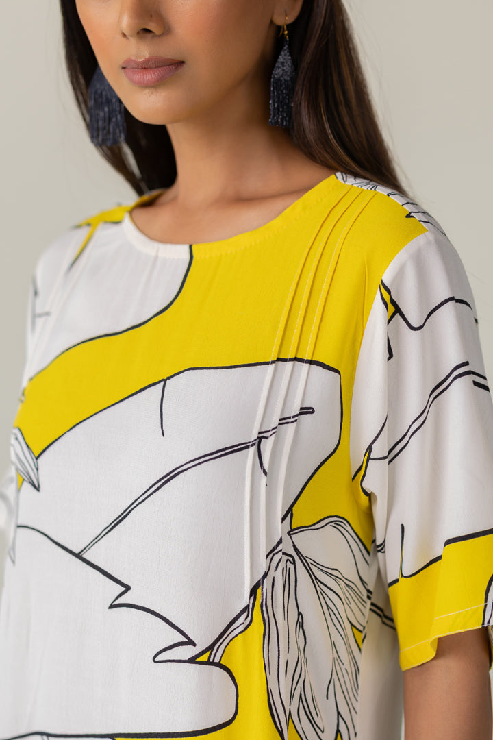 Sunfruit Sketch Crepe Dress- SS