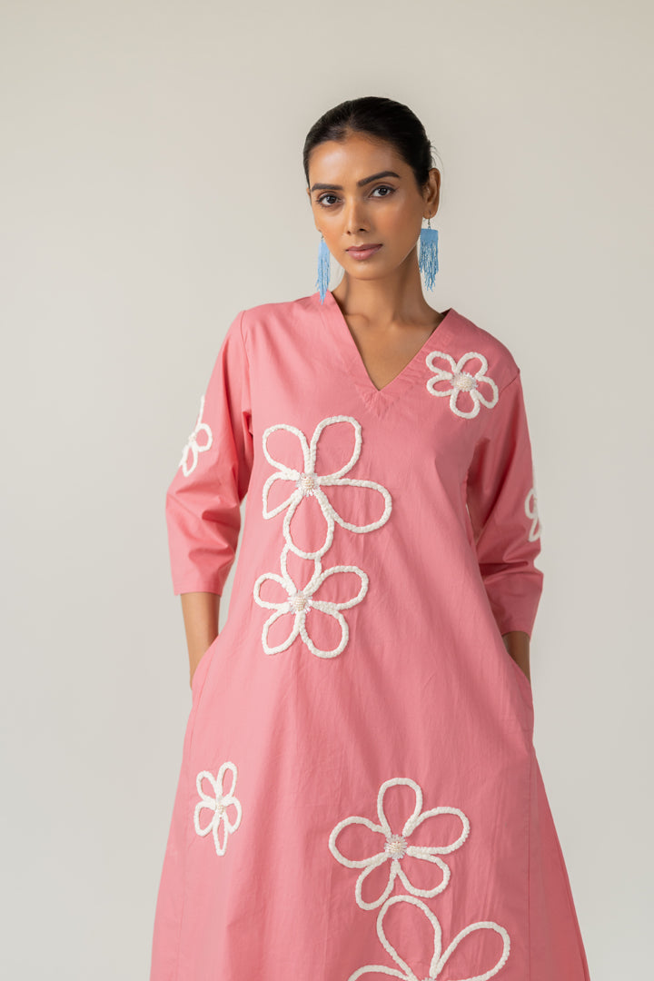 Dusky Bloom Kurta Co-Ord- SS