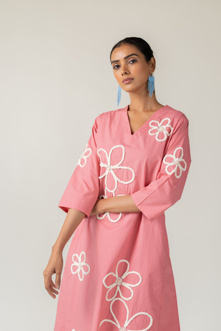 Dusky Bloom Kurta Co-Ord- SS