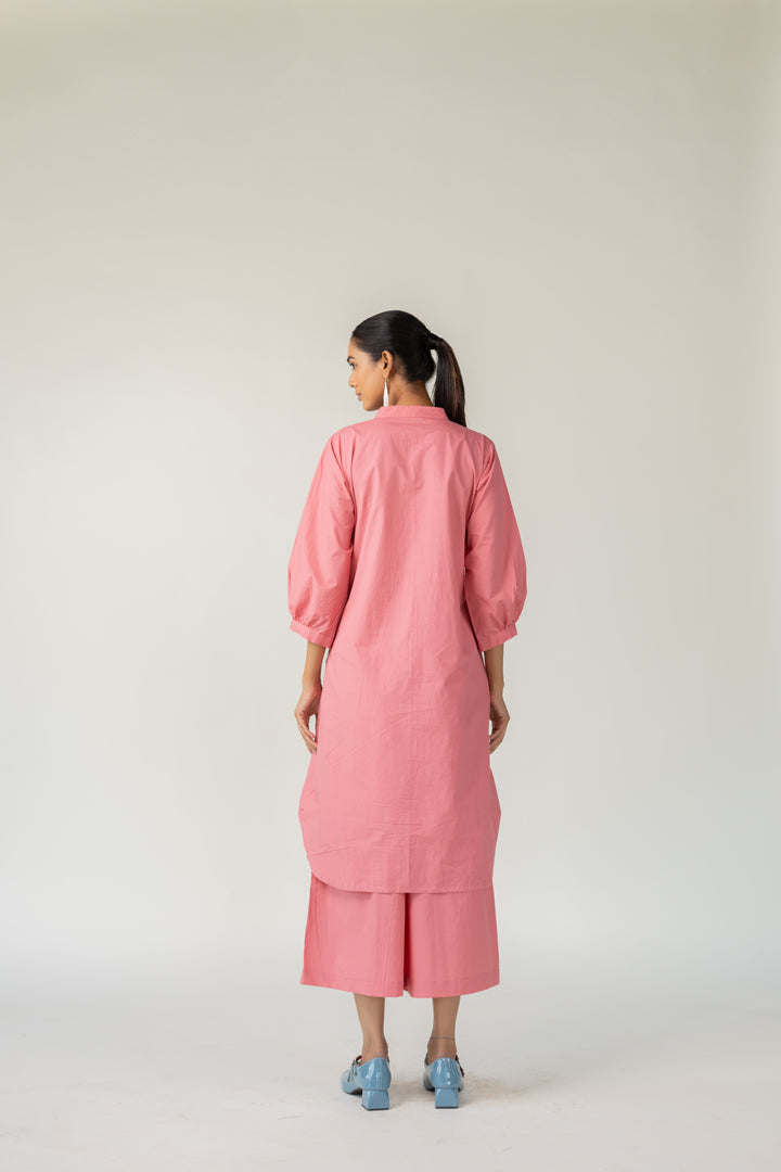 Dusky Bloom Buttondown Tunic Co-Ord- SS