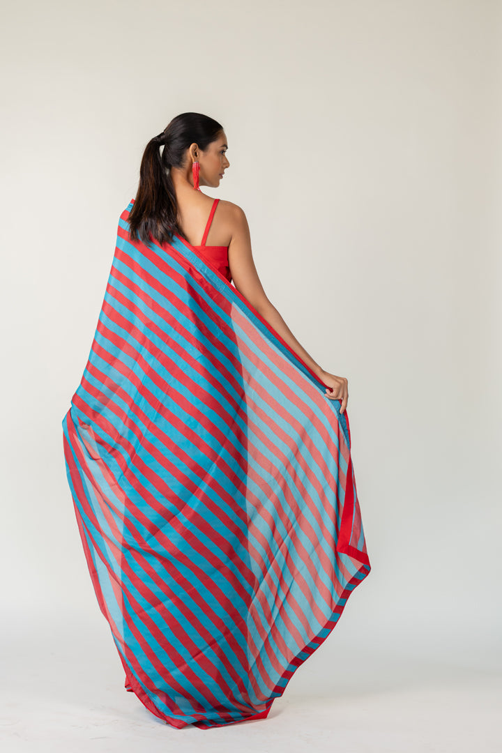 Metro Stripes Saree- SS