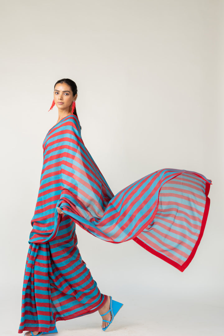 Metro Stripes Saree- SS
