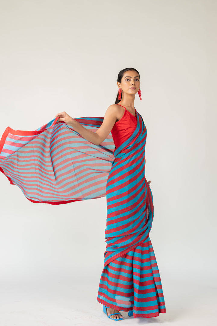 Metro Stripes Saree- SS