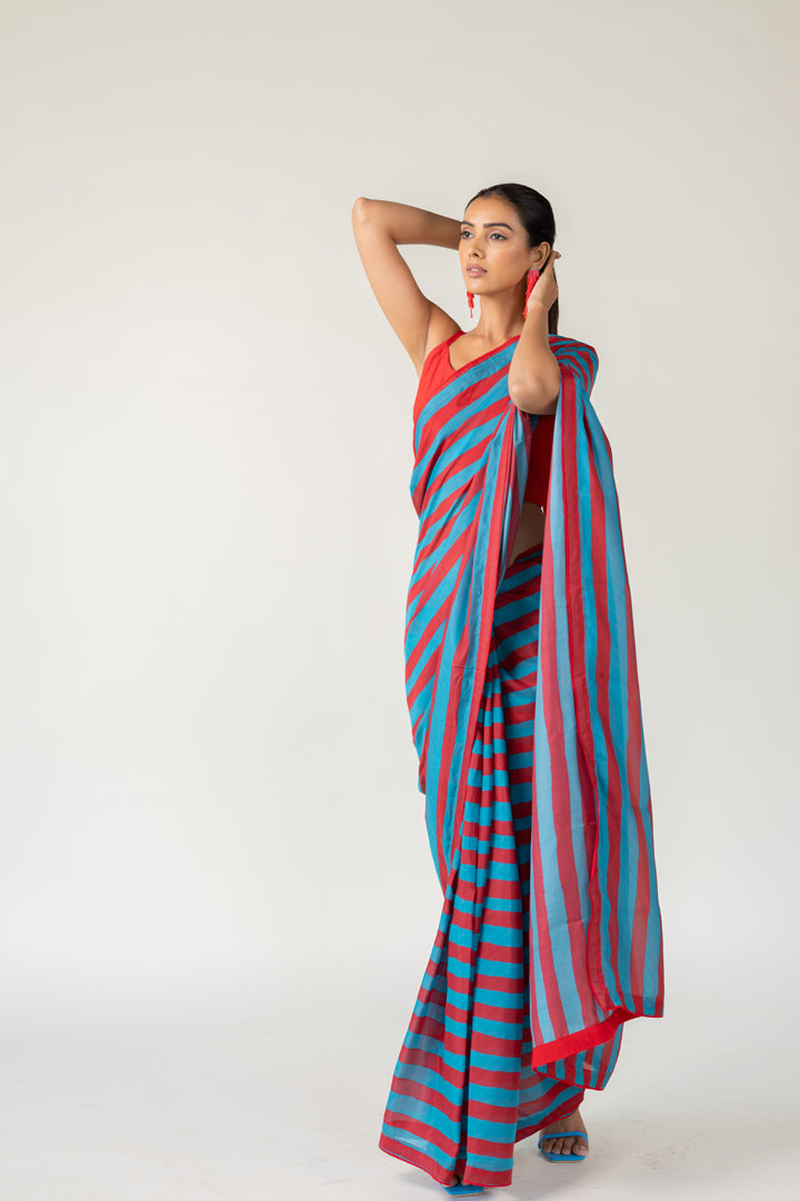 Metro Stripes Saree- SS