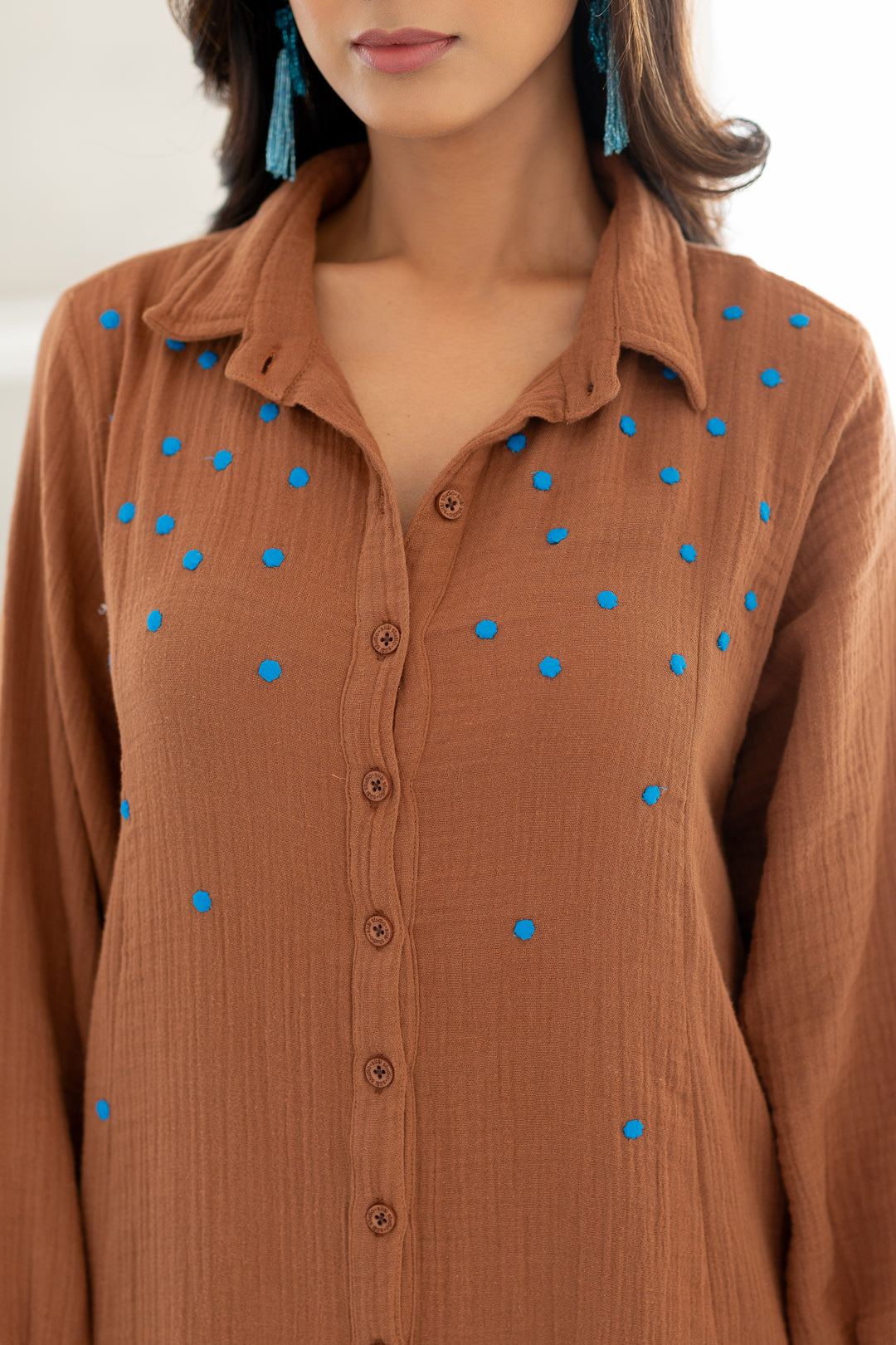 Pecan Brown Tunic Co-Ord- SS