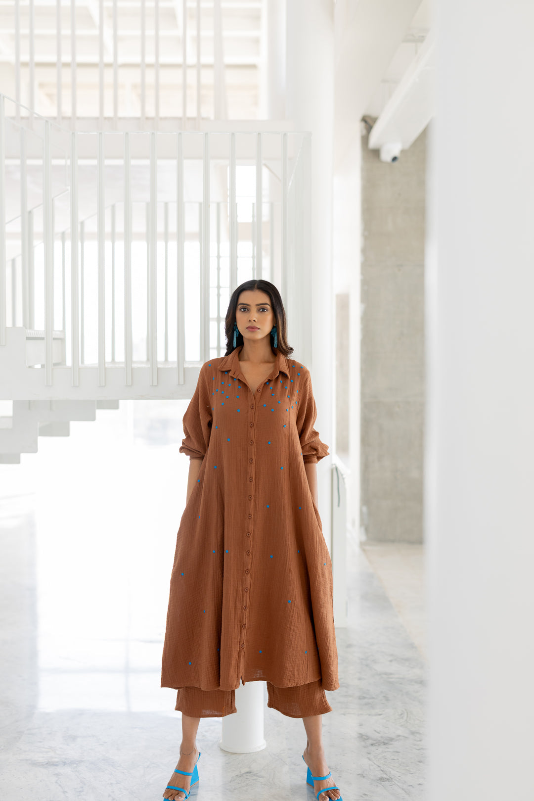 Pecan Brown Tunic Co-Ord- SS